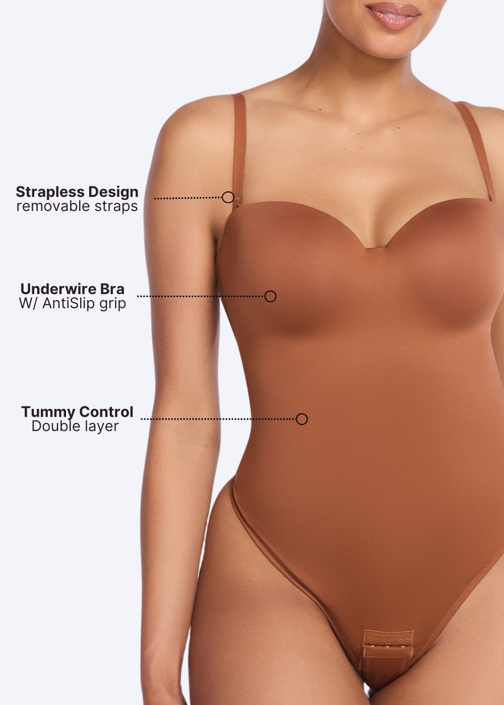 MissKlara BraSculpt Straploze Bodysuit String missklara_nl