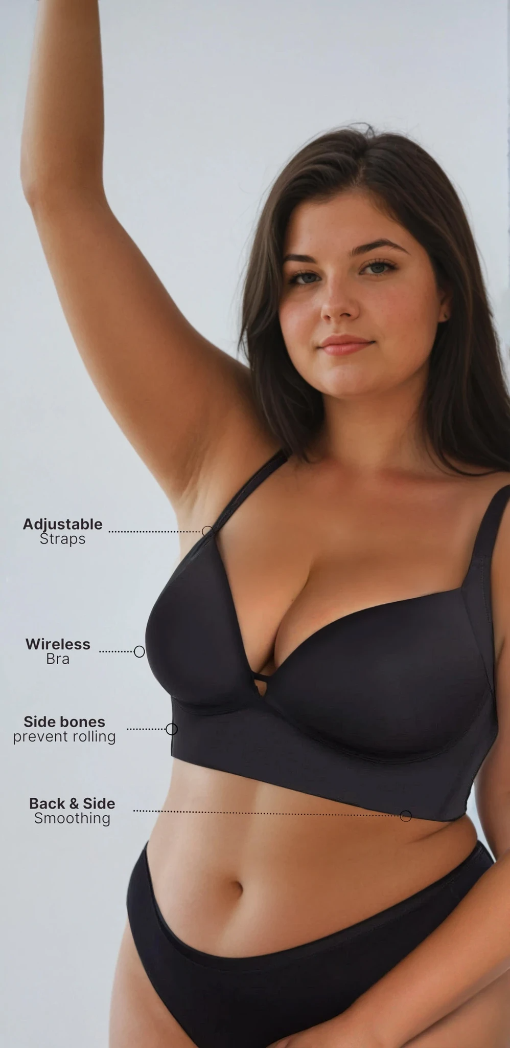 MissKlara 360Support Draadloze Plunge Beha