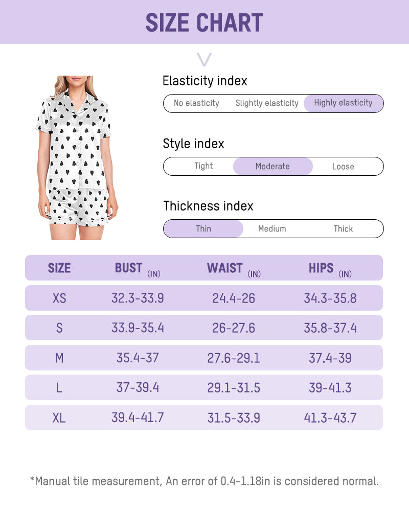 Luxury Silky Satin 2-Piece Pajama Set with Shorts