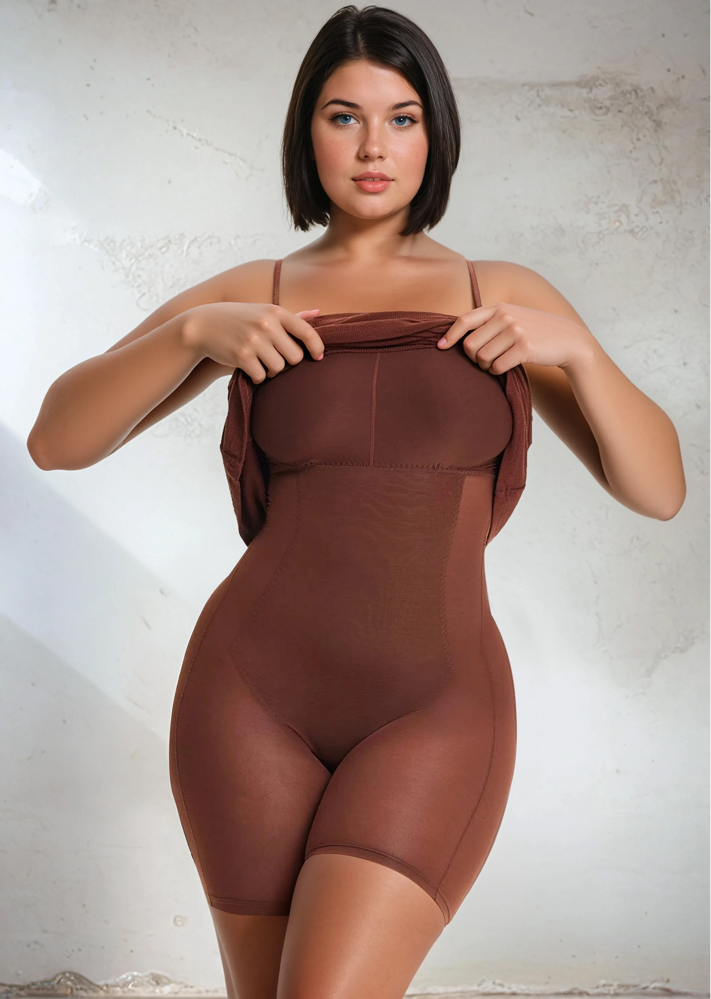 SecretSculpt Spaghetti Strap Midi Dress
