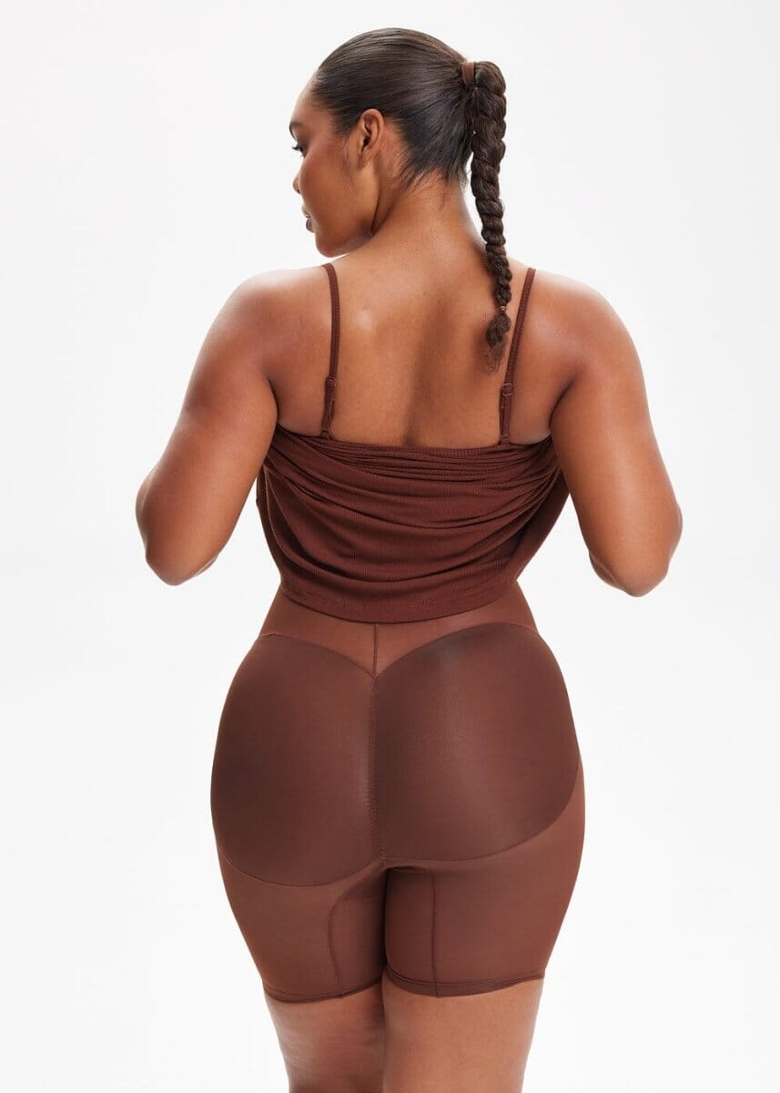 SecretSculpt Spaghetti Strap Midi Dress
