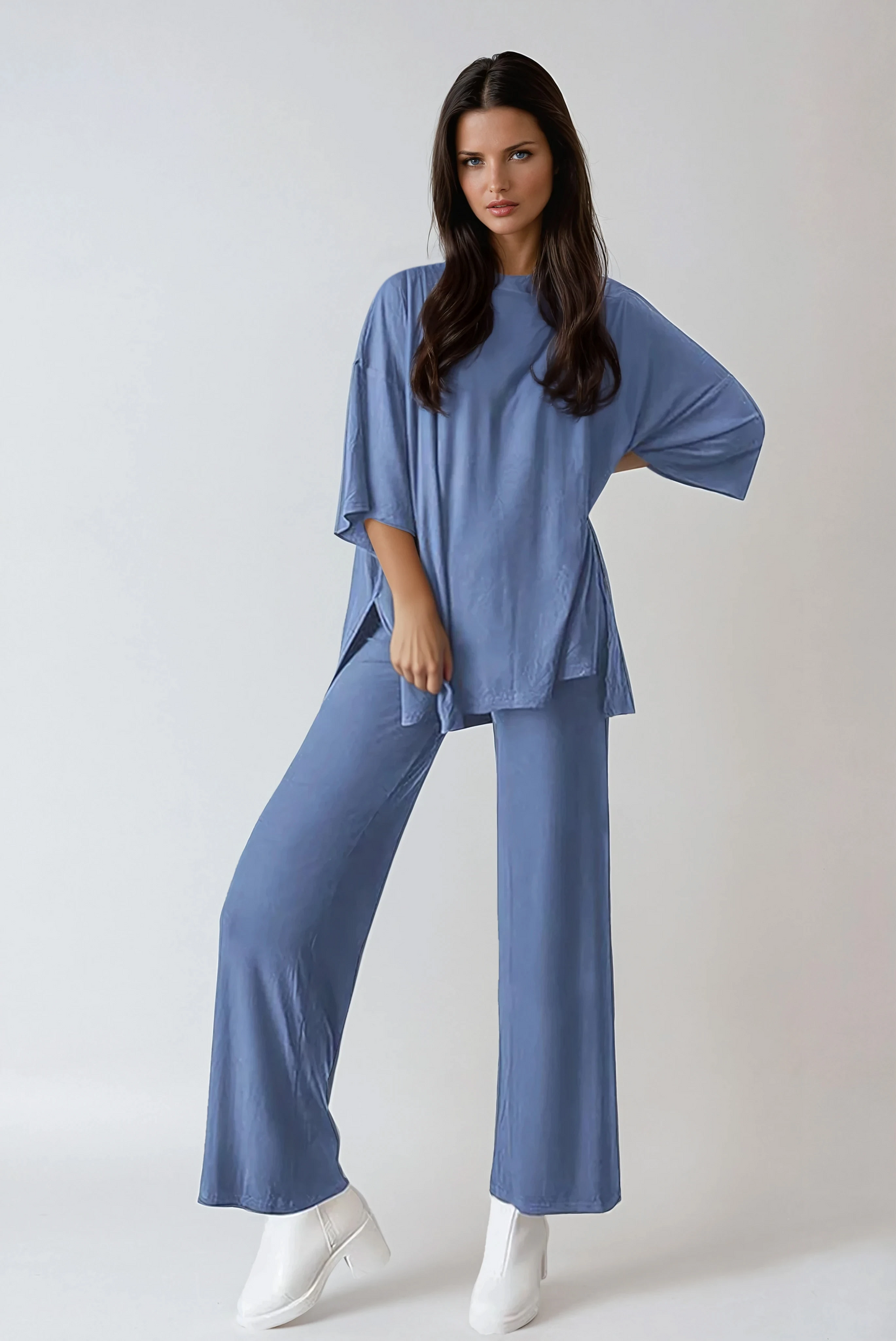 : Missklara Wide-Leg Split Lounge Set