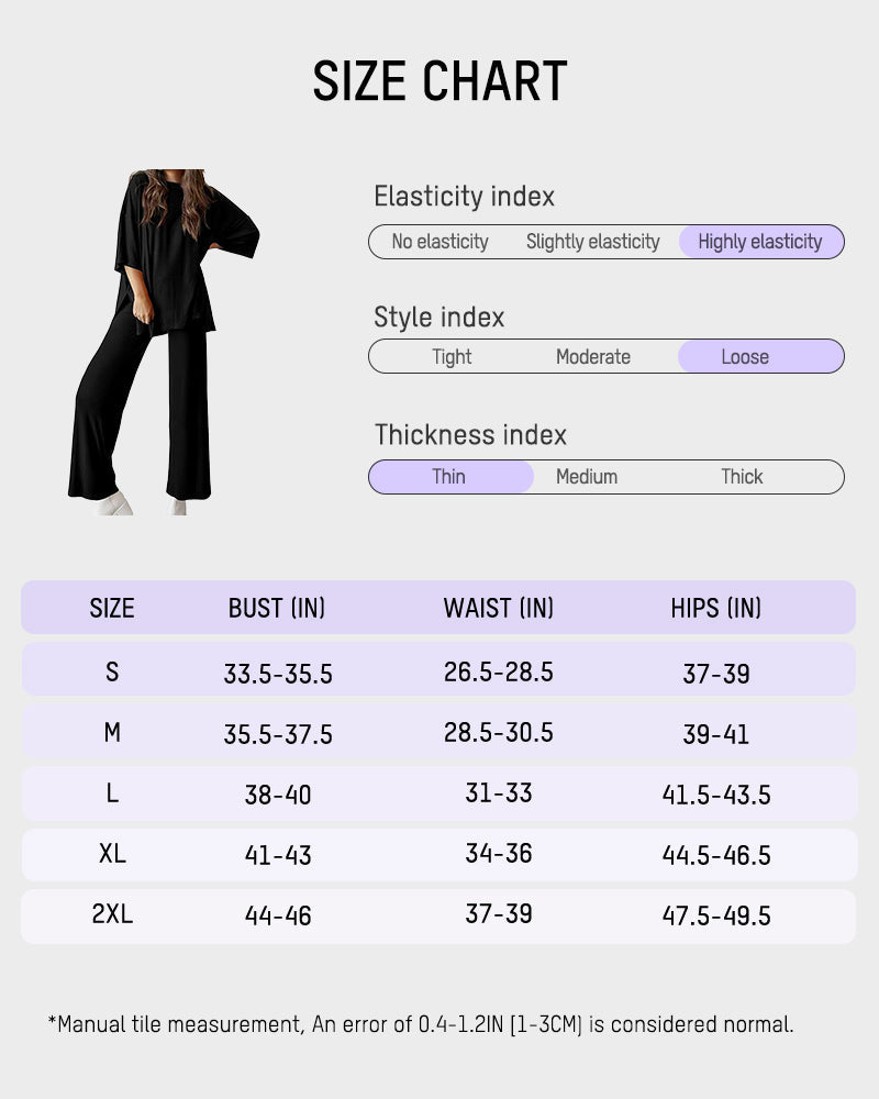: Missklara Wide-Leg Split Lounge Set