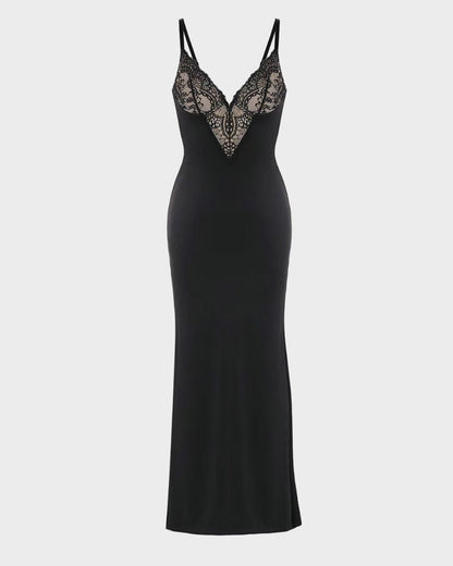 Missklara Diepe-V Maxi Jurk
