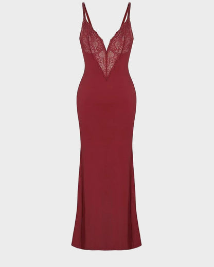 Missklara Diepe-V Maxi Jurk