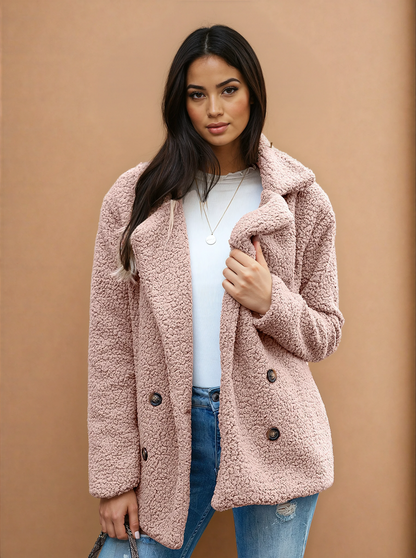Missklara Flauschige Oversize-Capejacke