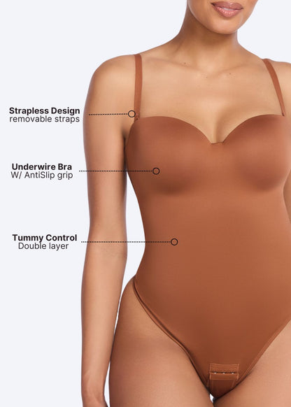 MissKlara BraSculpt Straploze Bodysuit String missklara_nl