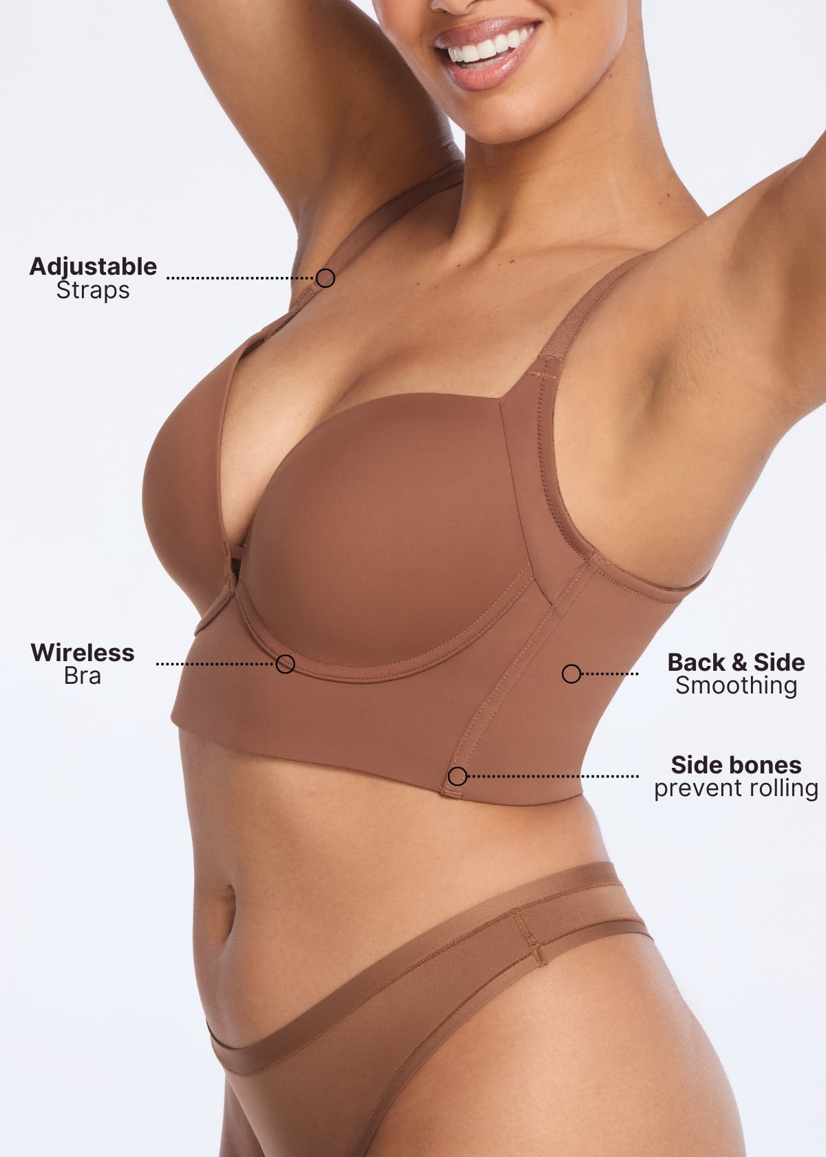 MissKlara 360Support Draadloze Plunge Beha