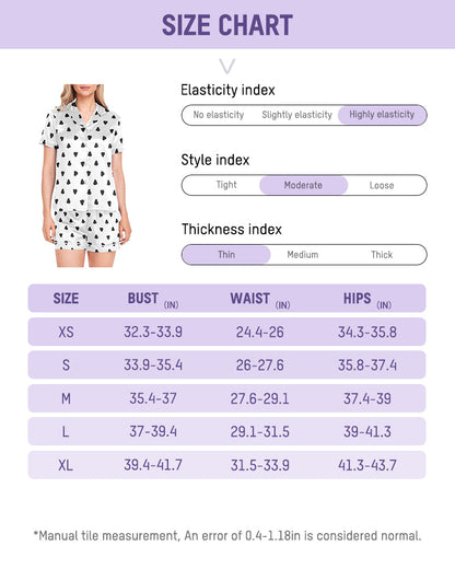Luxury Silky Satin 2-Piece Pajama Set with Shorts