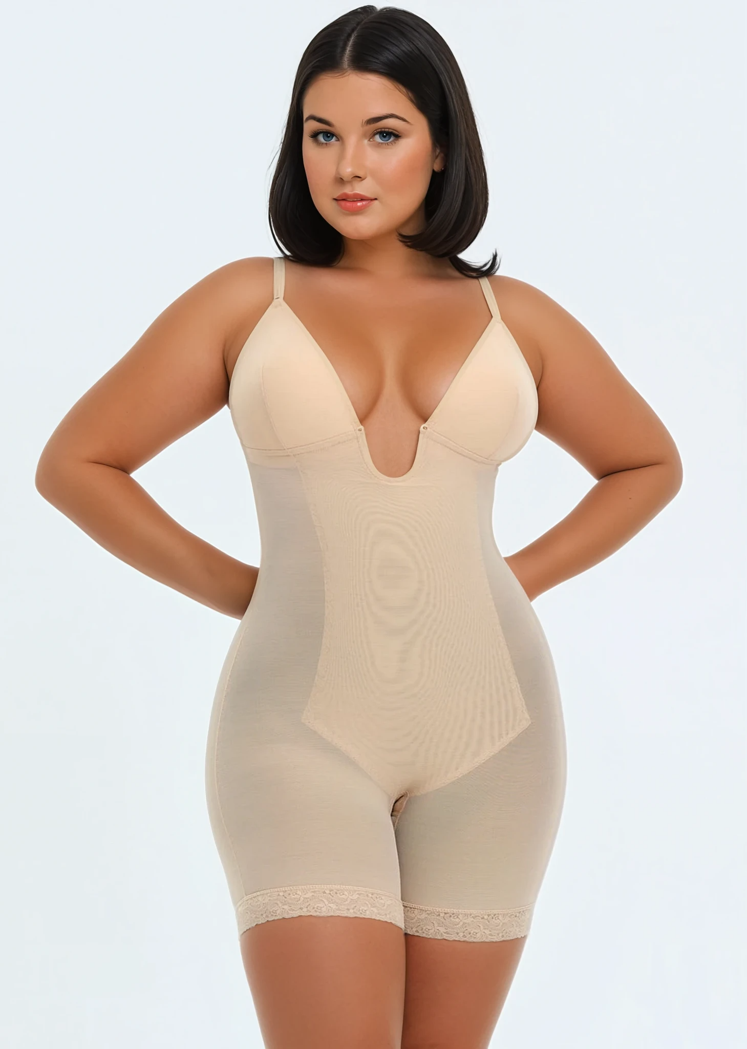 MissKlara BraSculpt Bodysuit Beige