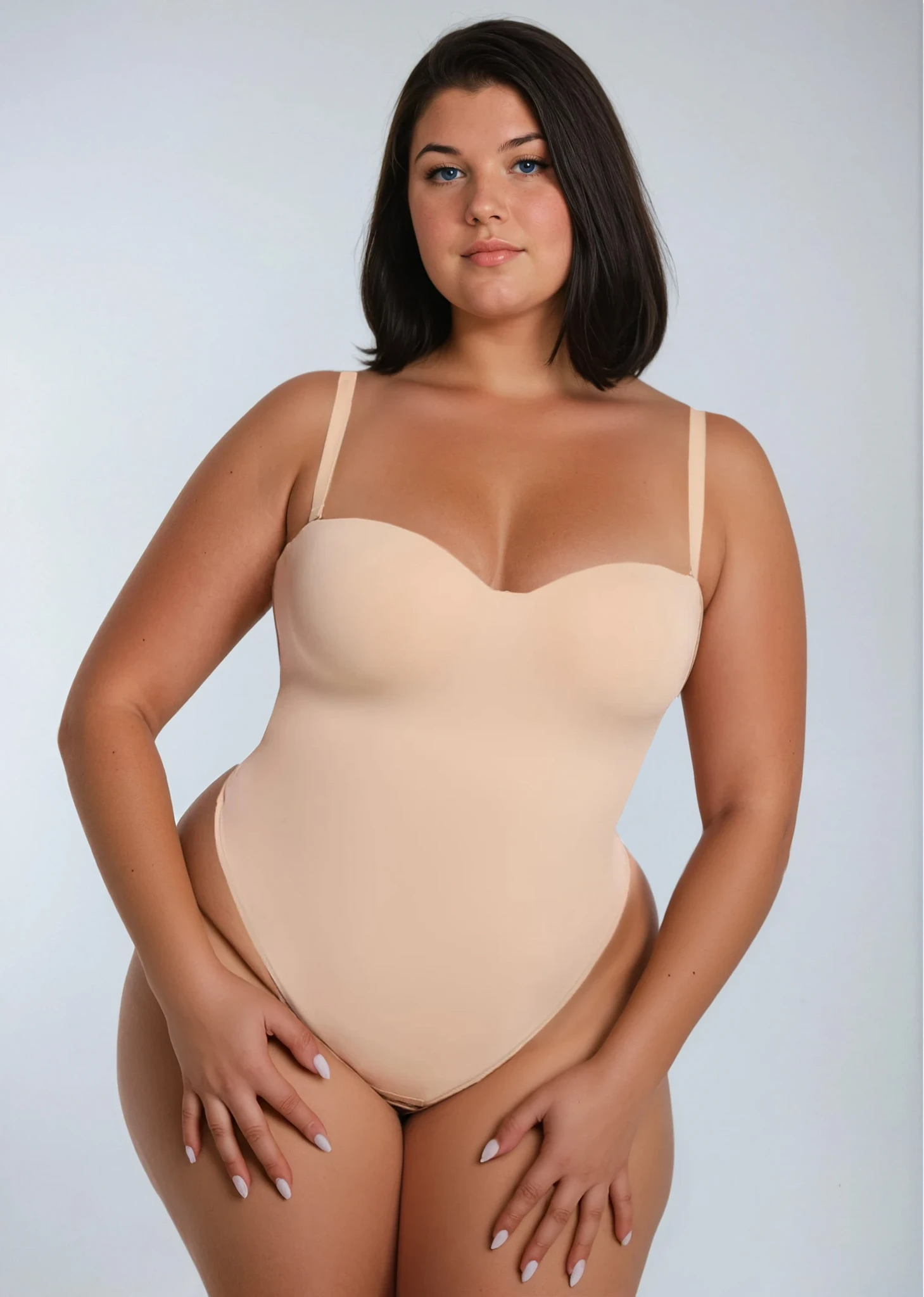 MissKlara BraSculpt Straploze Bodysuit String Beige