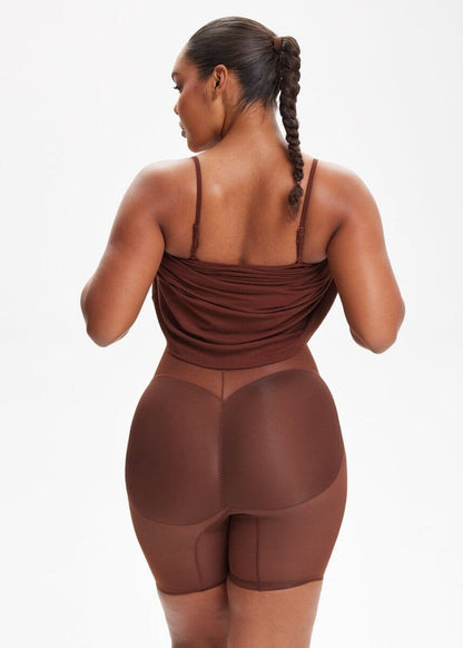 SecretSculpt Spaghetti Strap Midi Dress