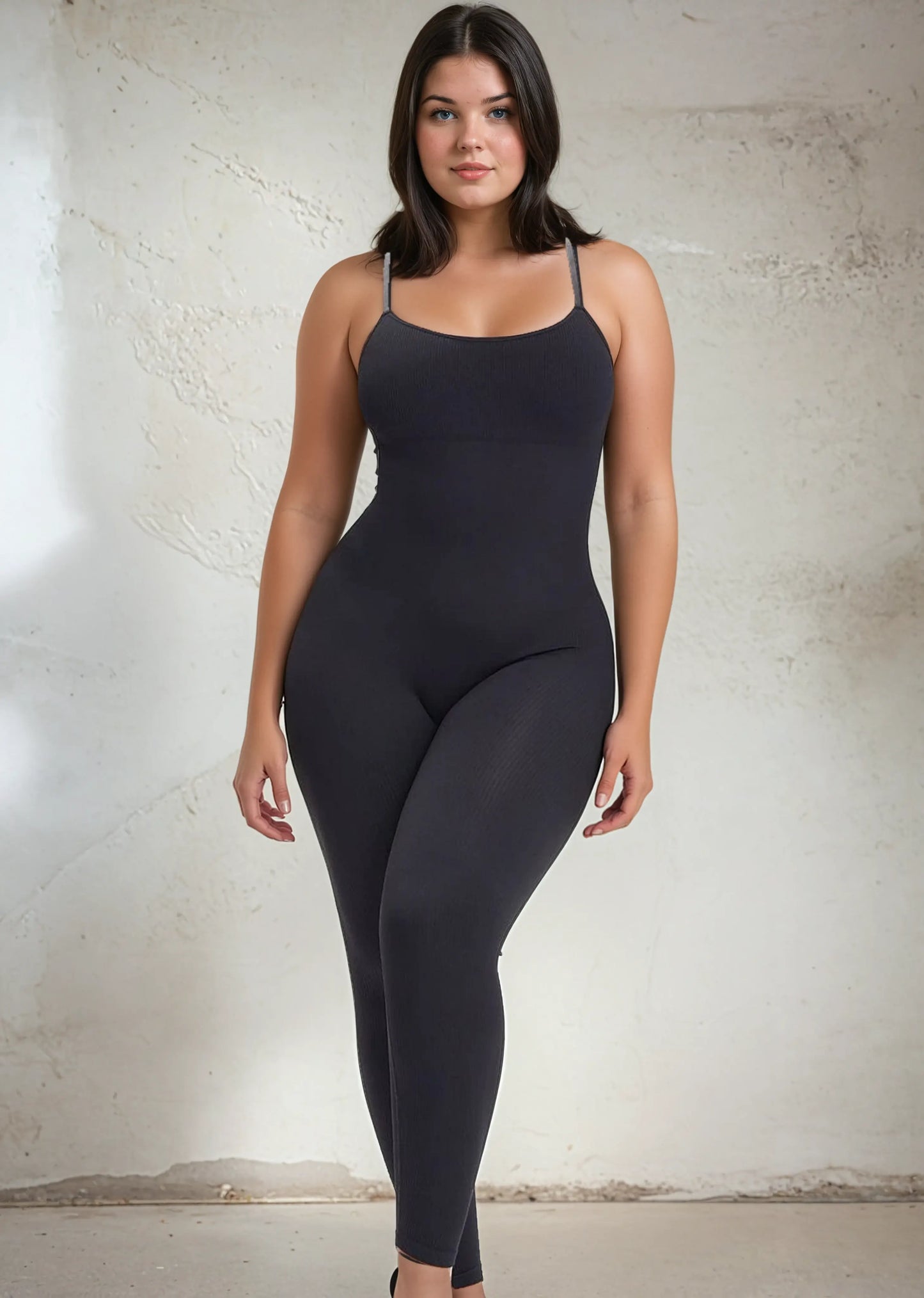 SnatchedKnit Seamless Jumpsuit Black