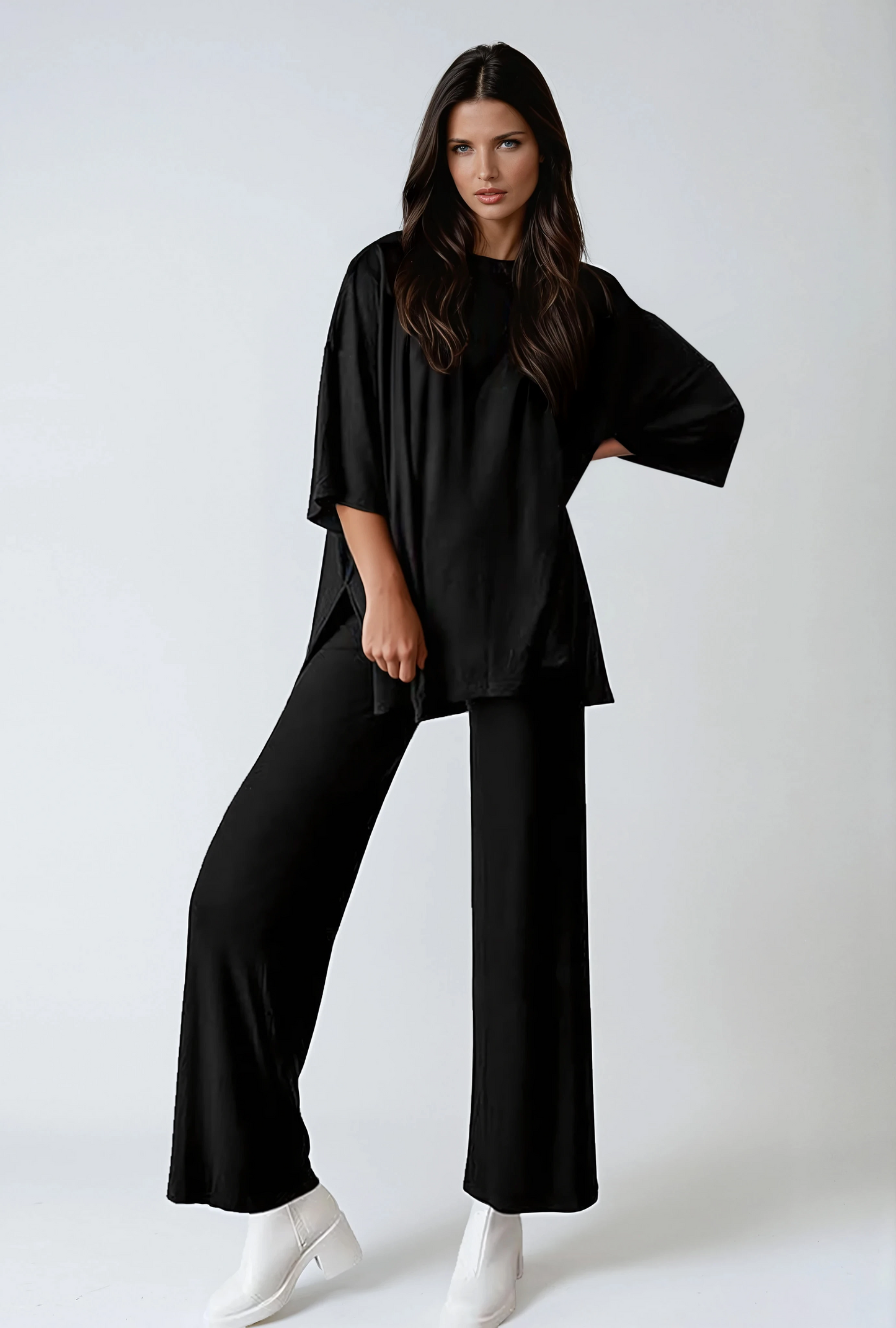 : Missklara Wide-Leg Split Lounge Set