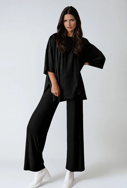 : Missklara Wide-Leg Split Lounge Set