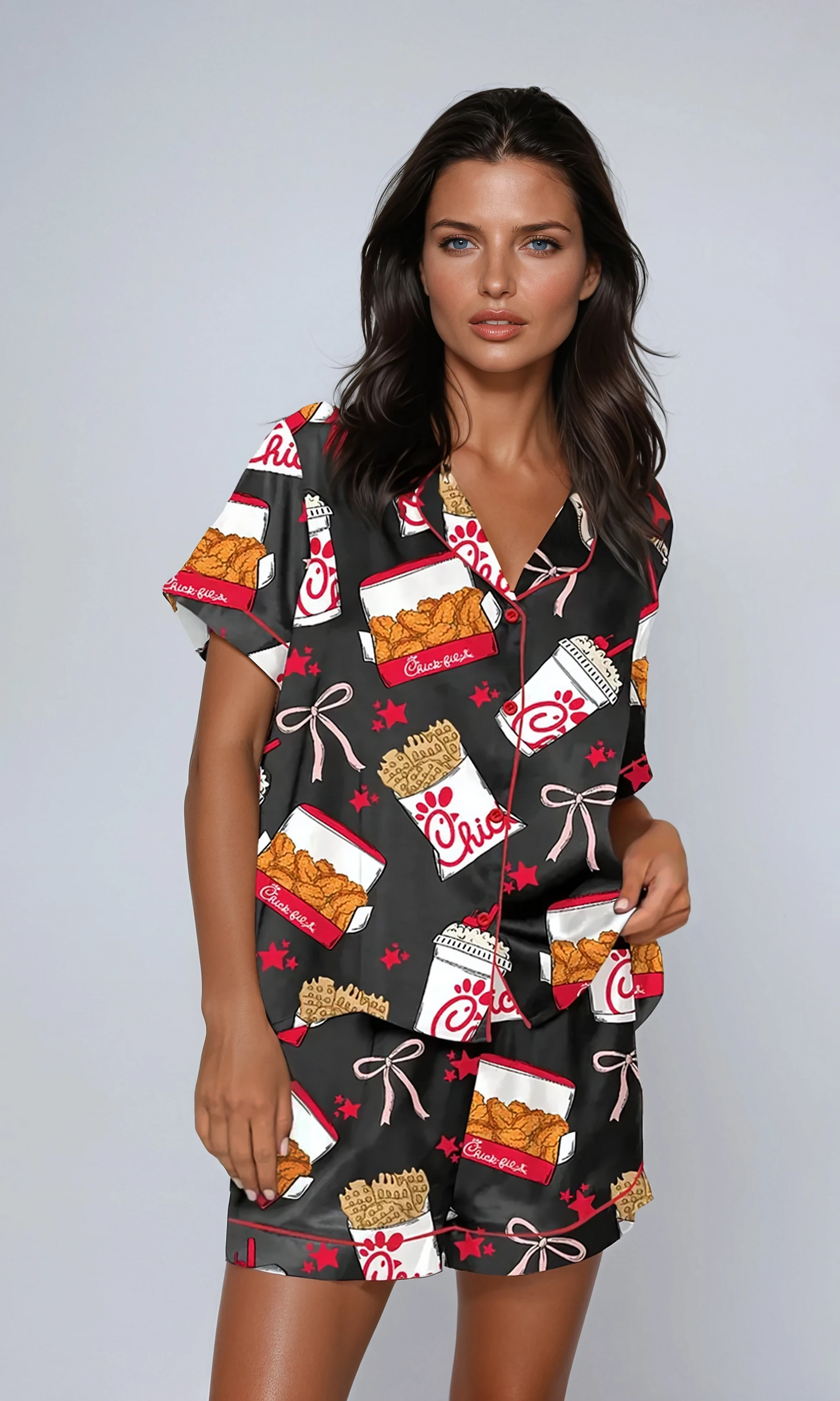 MissKlara Kip Print Satijnen Set